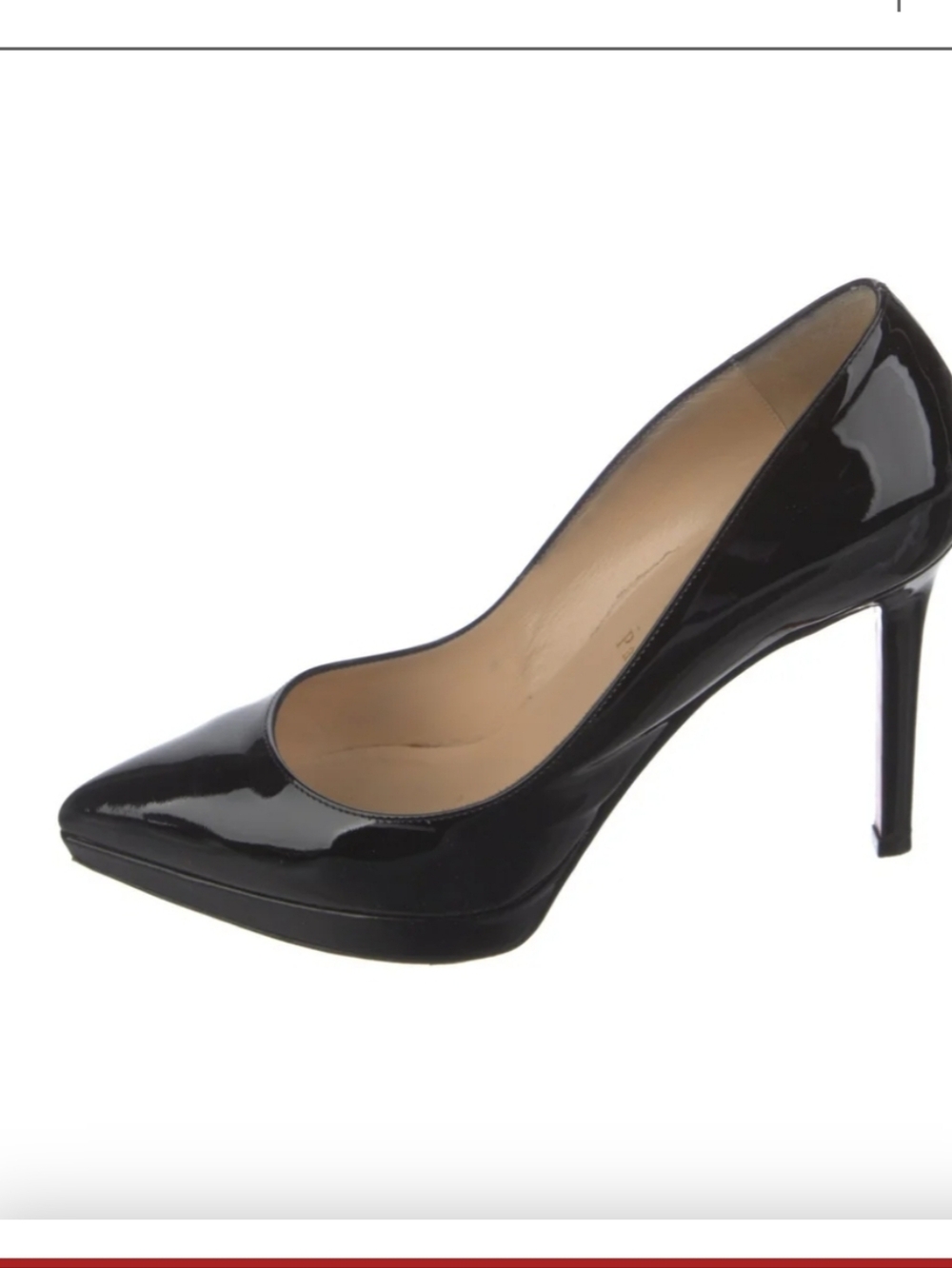 Christian Louboutin Black Patent Pointed-Toe Stiletto Pump